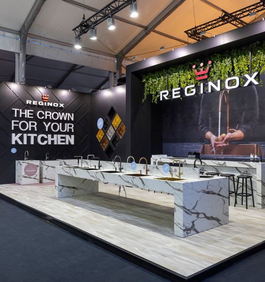 Reginox met nieuwe stand op AREA30